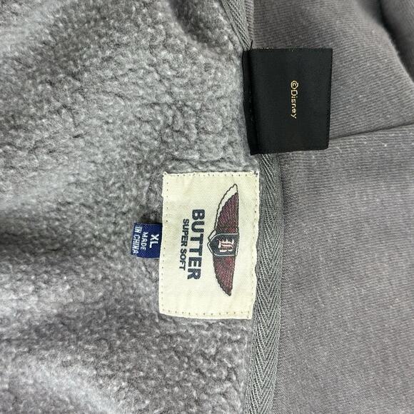 Disney Snow White Seven Dwarfs Hoodie Butter Super Soft Gray Graphic Pullover XL - Picture 11 of 12